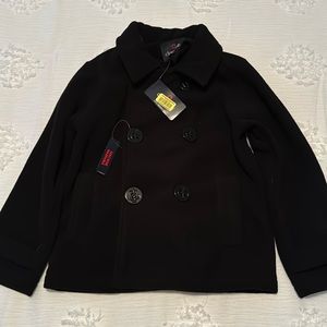 Class Club Boys Size 4/5 Black Dress Coat NWT